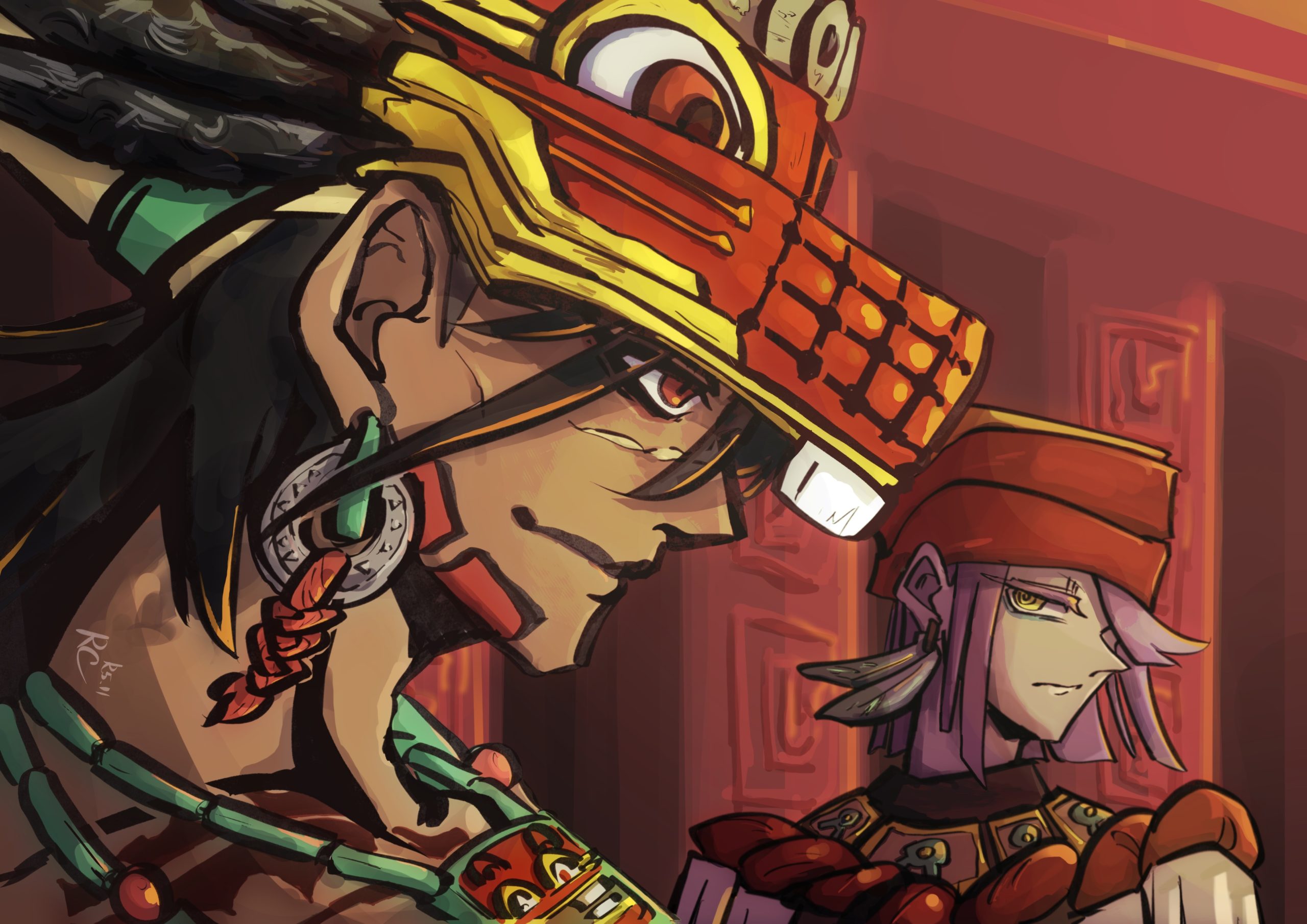 王と神官(シバルシパクティ&トチカトル)